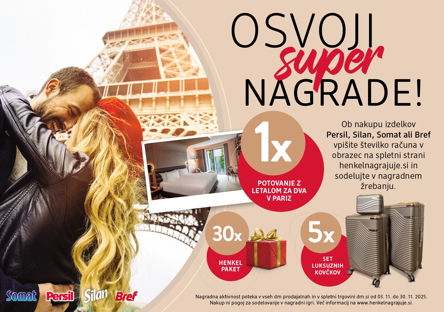 Osvoji potovanje v Pariz